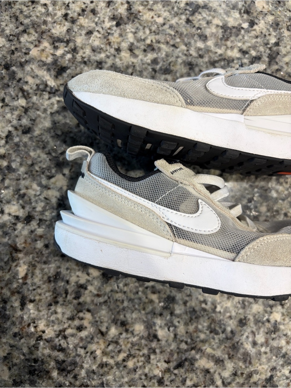 Nike Kids Gray and White Sneakers - Picture 10 of 11